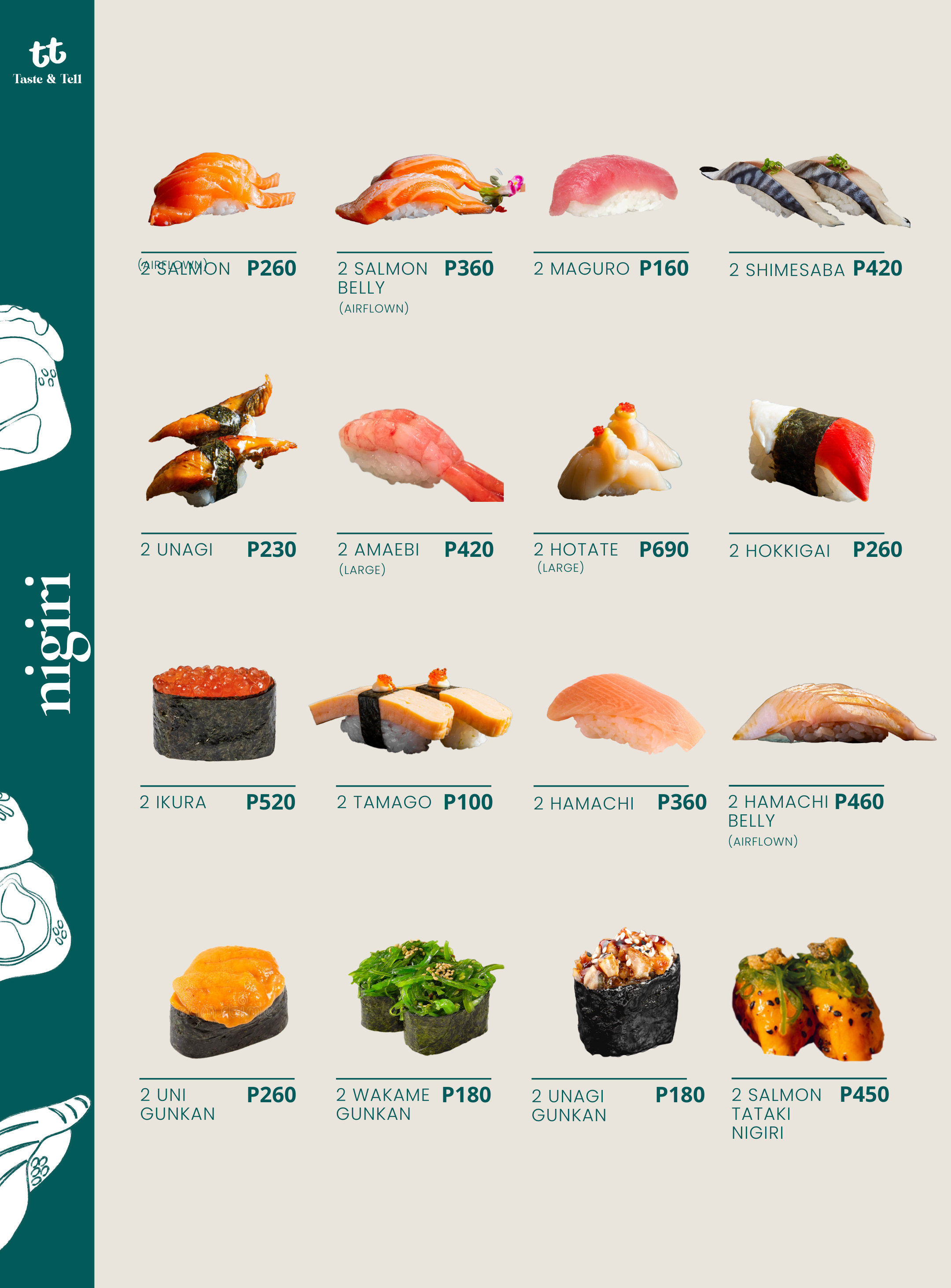 Kura Sushi Menu KURA Revolving Shop Sushi Bar Restaurant