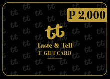Load image into Gallery viewer, Taste &amp; Tell Gift Card
